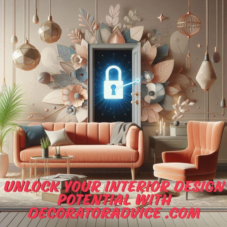 Unlock your interior design potential with DecoratorAdvice .com